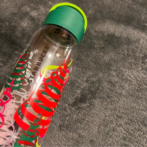 Starbucks Festive Bottle with Green and Red Accents - Picture 7 of 11